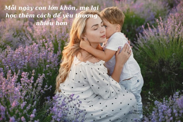 Tình cảm giữa mẹ và con trai nhỏ