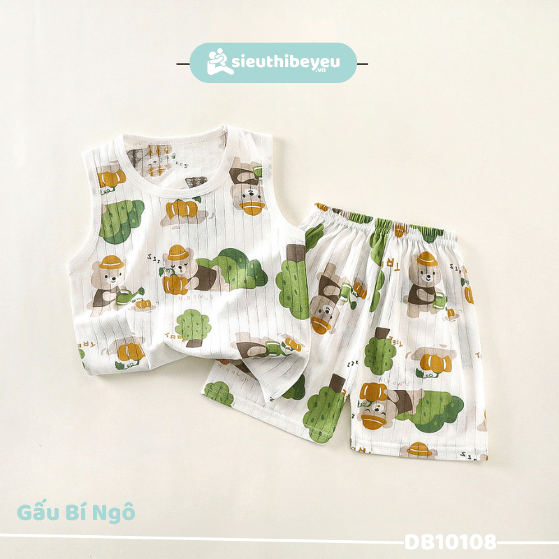 Đồ Bộ Quần Áo Thun Sát Nách 3 Lổ