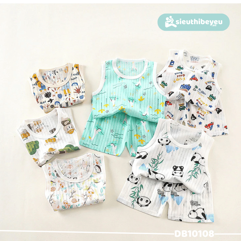 Đồ Bộ Quần Áo Thun Sát Nách 3 Lổ