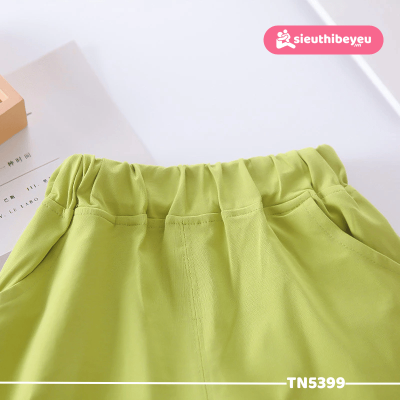 Set Áo Thun Tay Ngắn Hoàng Tử Ếch Quần Đùi Xanh