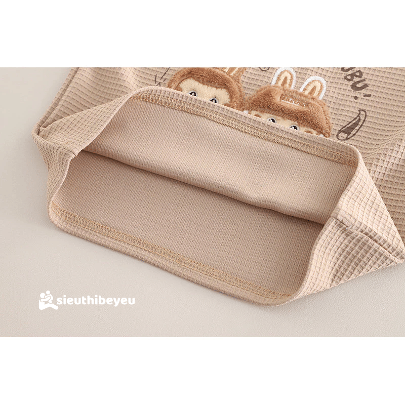 Set Đồ Bộ Áo Thun Tay Ngắn Quần Đùi Monster Labubu