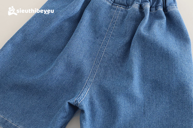 Set Áo Thun Tay Ngắn Đen Khủng Long Quần Đùi Jean