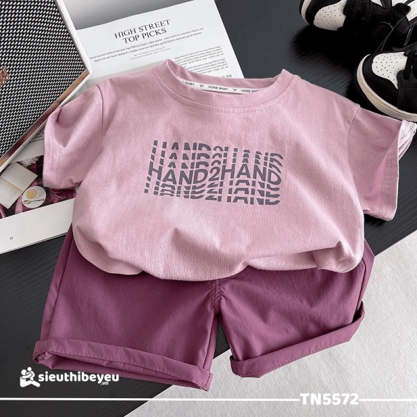 Set Áo Thun Tay Ngắn Quần Đùi Kaki 