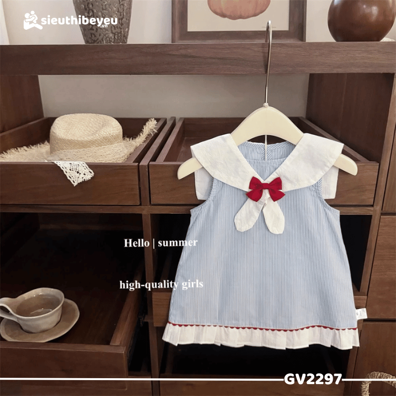 Váy Sát Nách Dáng Suông Cổ Thủy Thủ