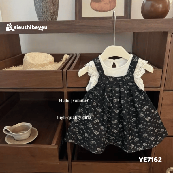 Set Áo Sát Nách Kèm Yếm Váy