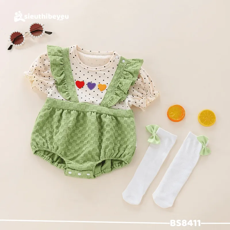 Set Body Giả Yếm Chấm Bi 