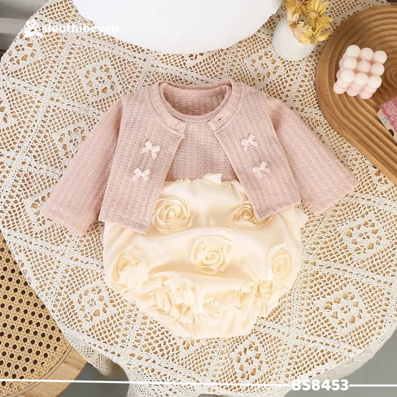 Set Body Hoa Hồng Khoác Thỏ