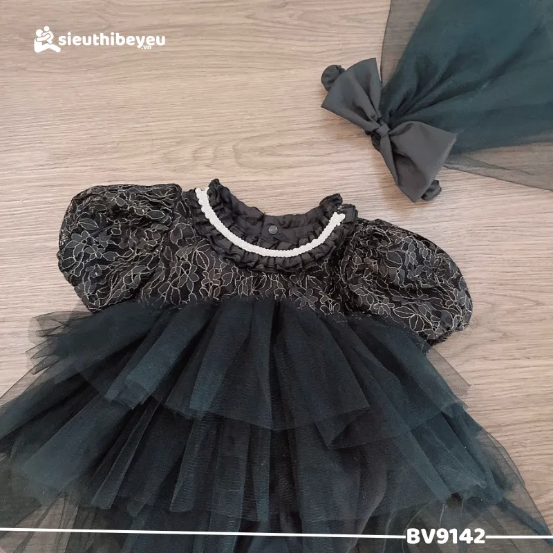 Set Body Váy 3 Tầng Kèm Voan Đầu