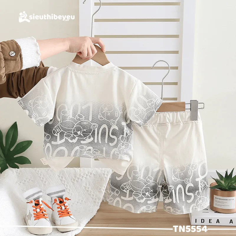 Set Đồ Bộ Áo Thun Tay Ngắn Quần Đùi 